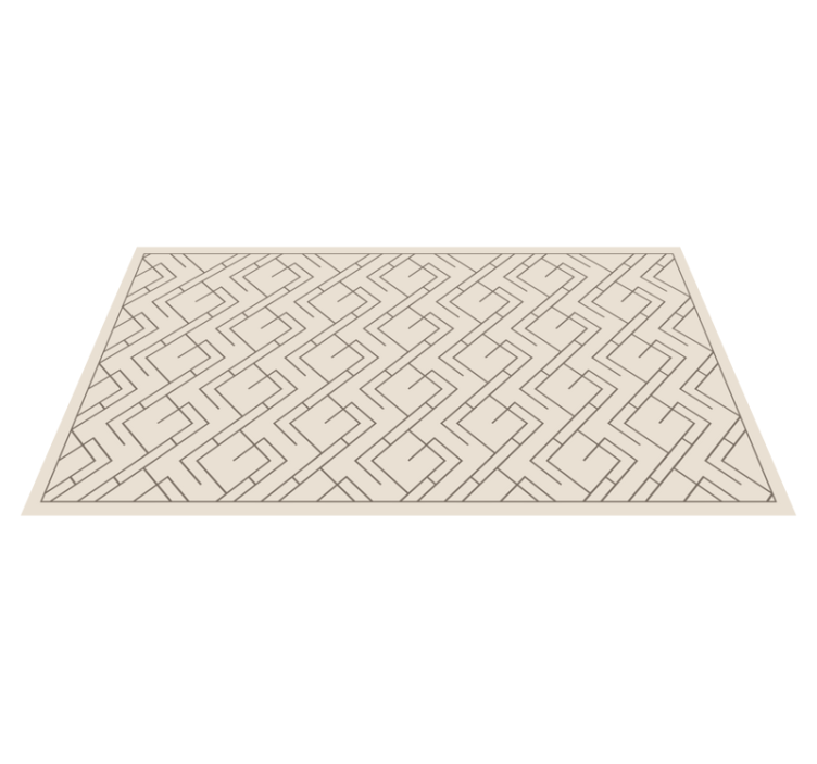 Geometric Labyrinth Design geometric rug - TenStickers