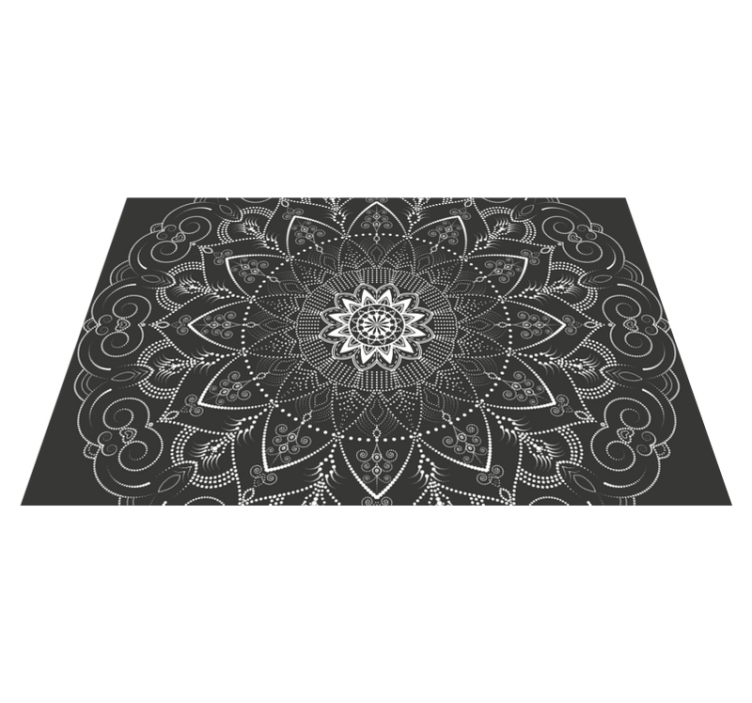 Mandala Pattern Symmetry mandala carpet - TenStickers