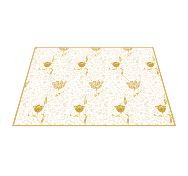 Botanical Wild FLowers floral rug - TenStickers