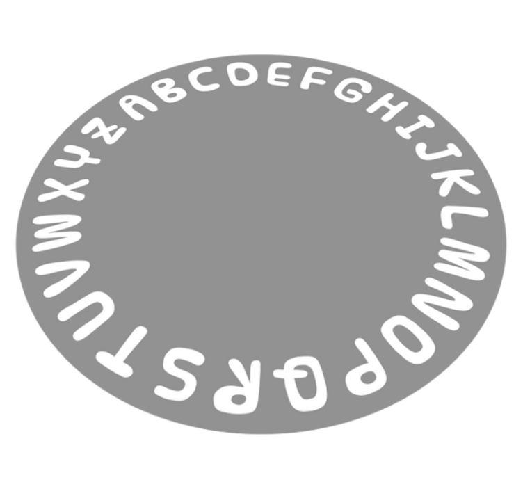 Alphabet Circle abc carpet - TenStickers