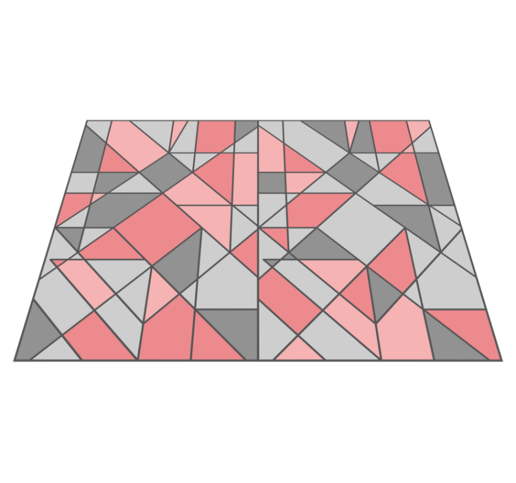 Geometric Abstraction geometric rug - TenStickers