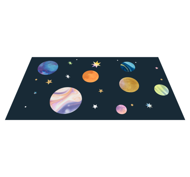 Cosmic Space rugs with stars - TenStickers