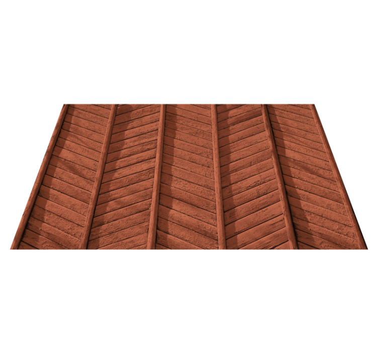 Diagonal wood rustic style wood effect rug - TenStickers