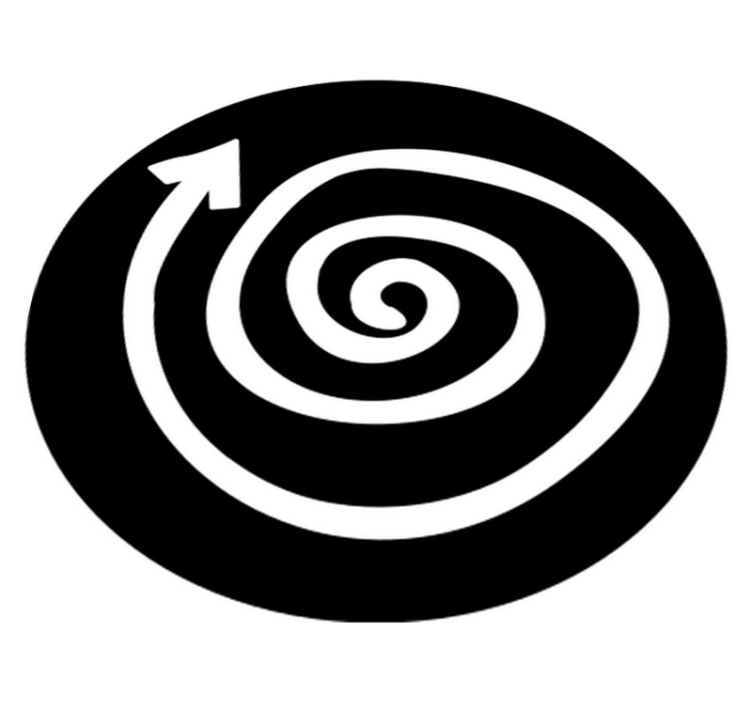 Spiral carpet teen  vinyl rug - TenStickers