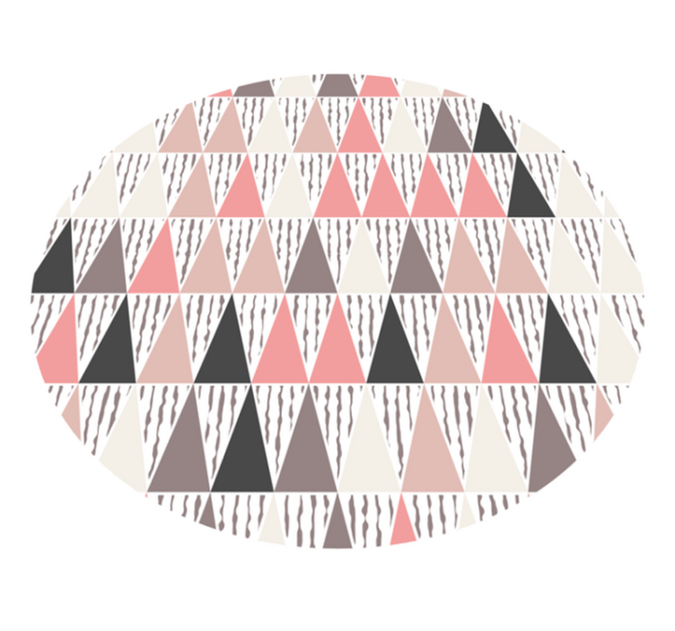 Color triangles pattern nordic rug - TenStickers