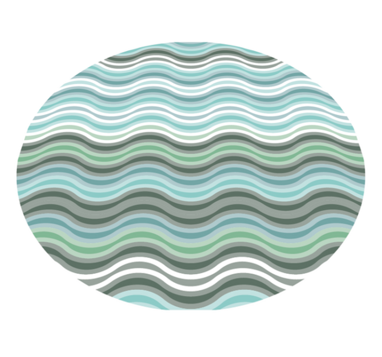 Scandinavian waves Nordic rug - TenStickers