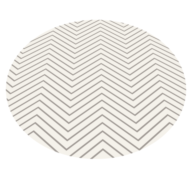 Grey lines vintage vinyl rug - TenStickers
