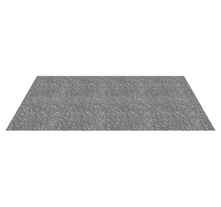 Gray monocolor fabric modern hallway rug - TenStickers