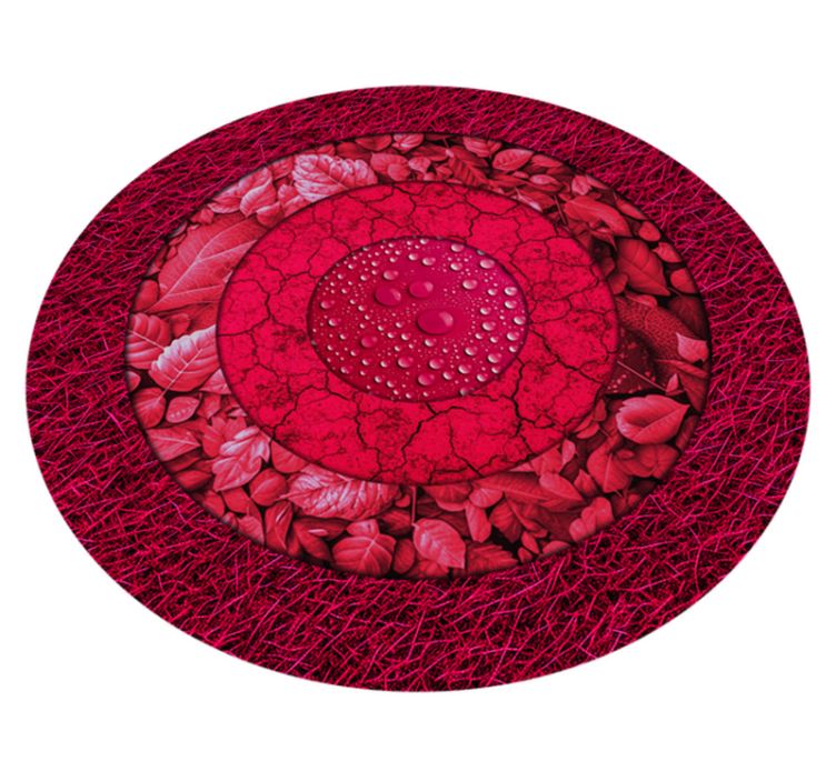 Texturierte KreiseTextured Circles living room rug - TenStickers