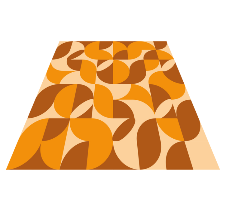 retro living room rug - TenStickers