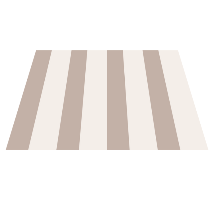 Stripes beige vinyl rug - TenStickers