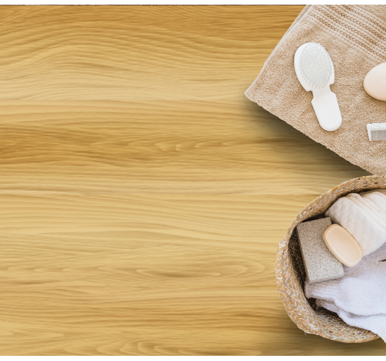 Realistic wood light color office vinyl carpet - TenStickers