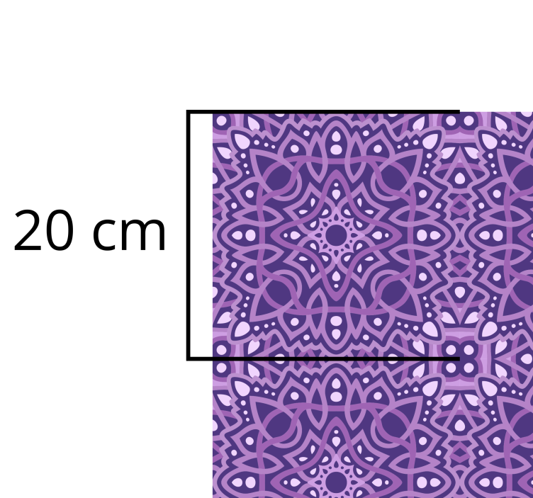 Mandala Symphony mandala vinyl rug - TenStickers