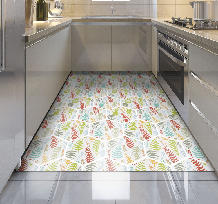 Kitchen plant tiles kitchen floor tiles - TenStickers
