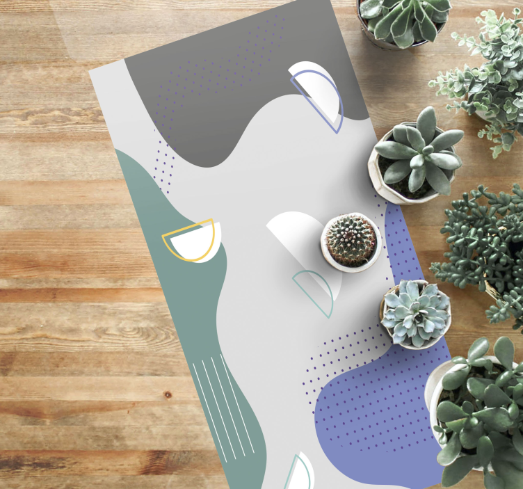 Abstract Minimal Design minimal vinyl rug - TenStickers