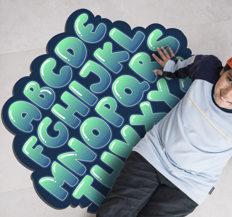 Alphabet Cloud abc carpet - TenStickers