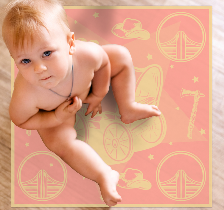 Baby Nursery Motifs nursery vinyl rug - TenStickers