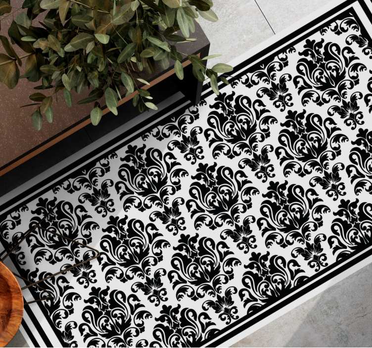 Baroque Elegance retro rug - TenStickers
