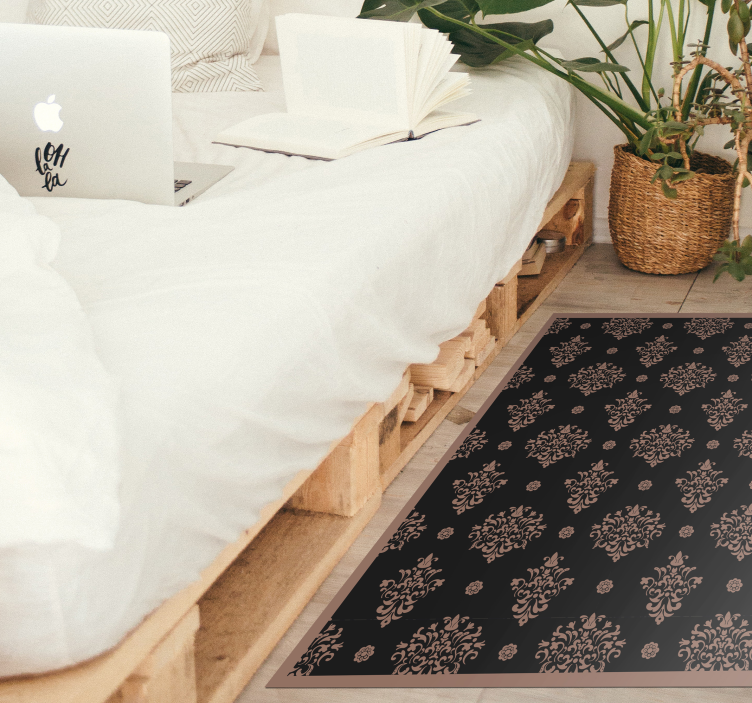 Baroque retro pattern Vinyl rug for home office - TenStickers