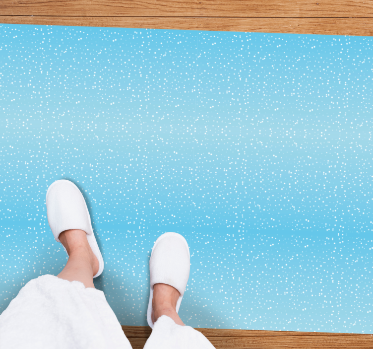Azure shimmer layer blue vinyl rug - TenStickers