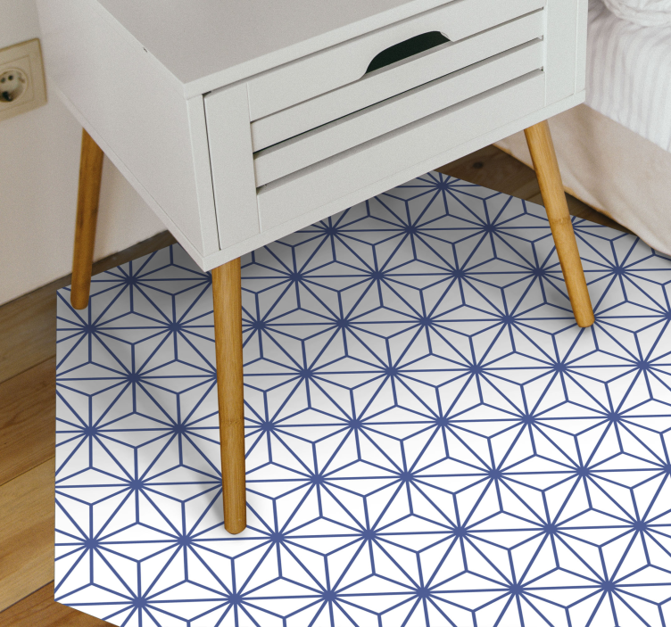 Blue stars  mosaic floor tiles - TenStickers