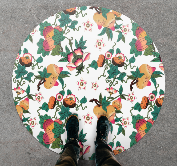 Botanical Floral Arrangement floral vinyl rug - TenStickers