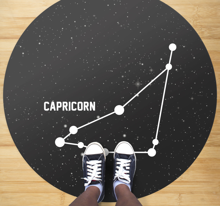 Capricorn Constellation star vinyl rug - TenStickers