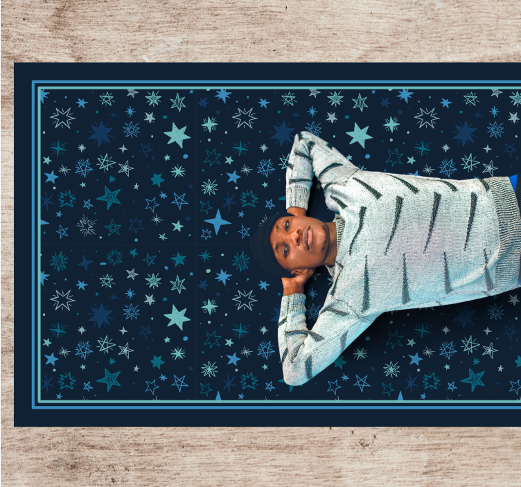 Celestial Motif Design rugs with stars - TenStickers
