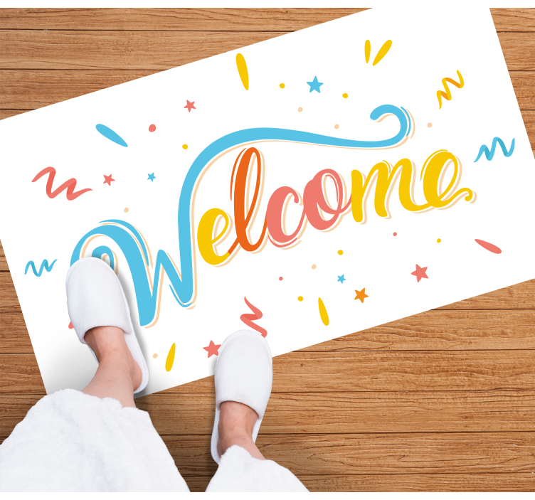 Colorful welcome composition entrance hall - TenStickers