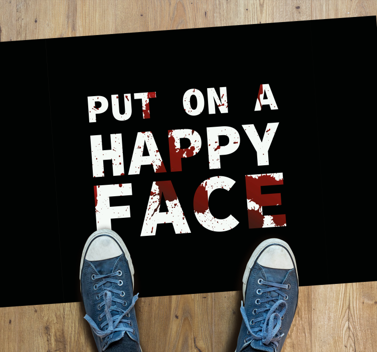 Custom rug face covering design - TenStickers