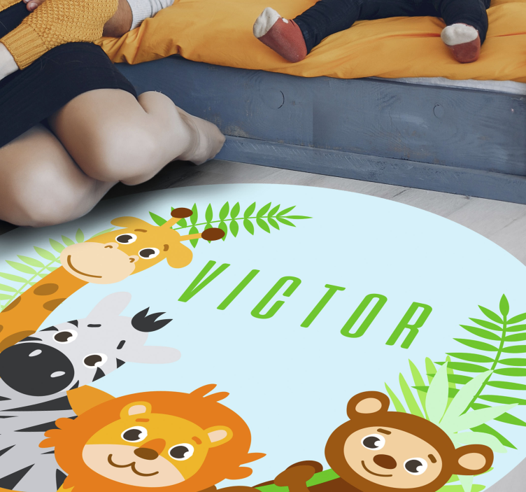 Customizable Safari custom vinyl rug - TenStickers