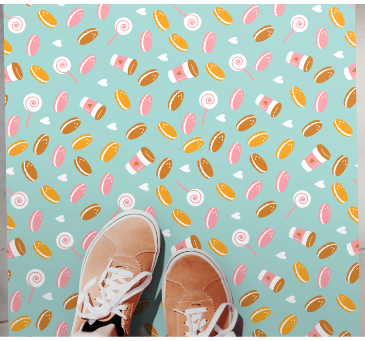 Delicious Delights Collection kids vinyl rug - TenStickers