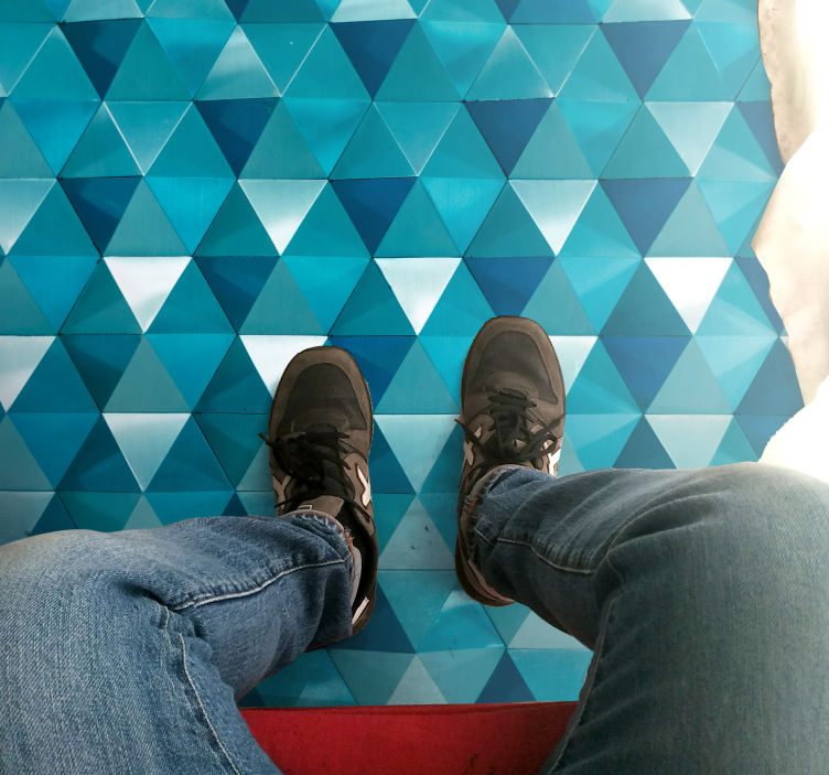 Diamond 3D pattern geometric rugs - TenStickers