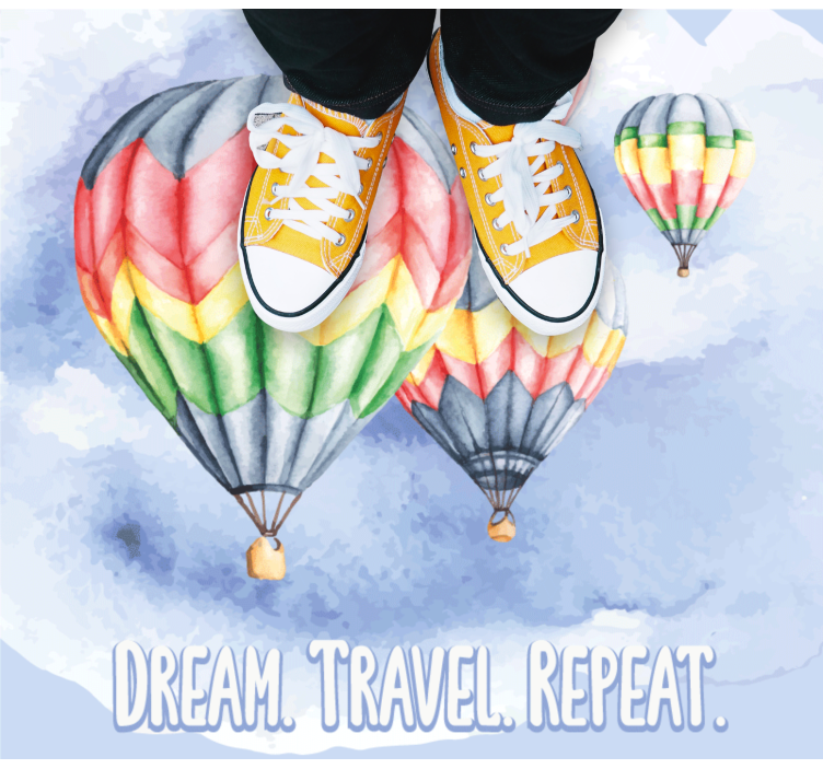 Dream travel repeat custom rug - TenStickers