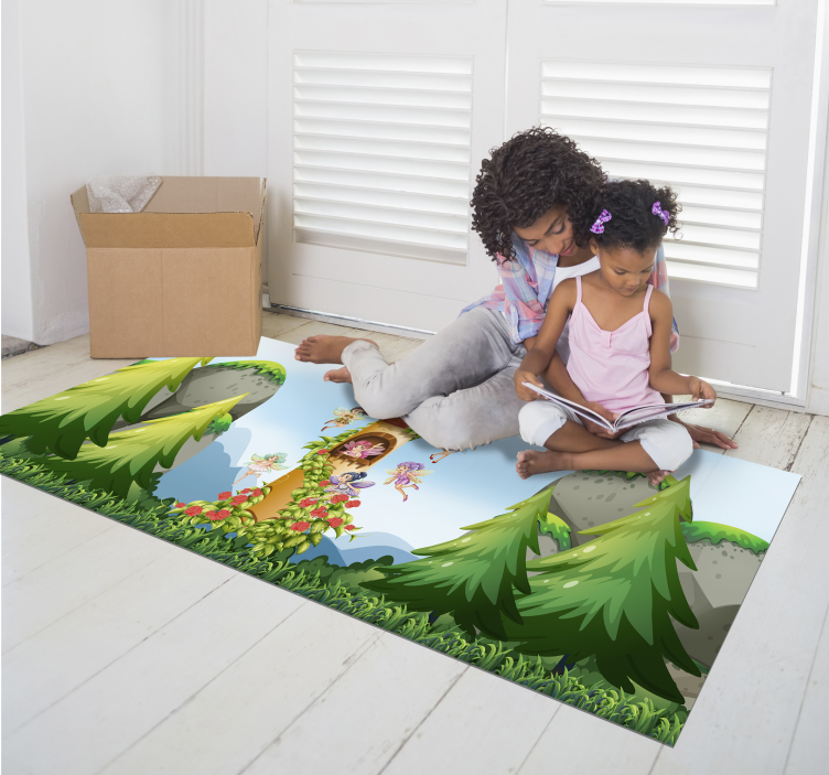 Enchanted Forest Play Area playroom rug - TenStickers