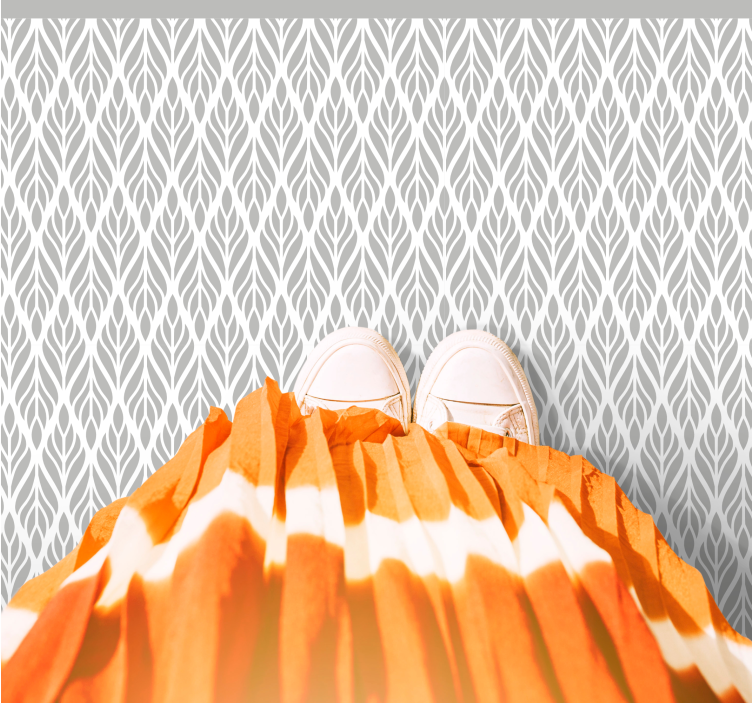 Ethnic floral grey pattern vintage rug - TenStickers