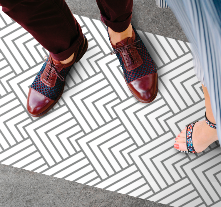 Geometric Labyrinth geometric rug - TenStickers