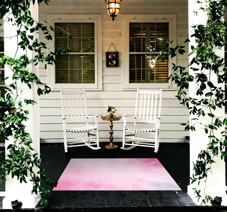 Gradient Watercolor textured vinyl rug - TenStickers