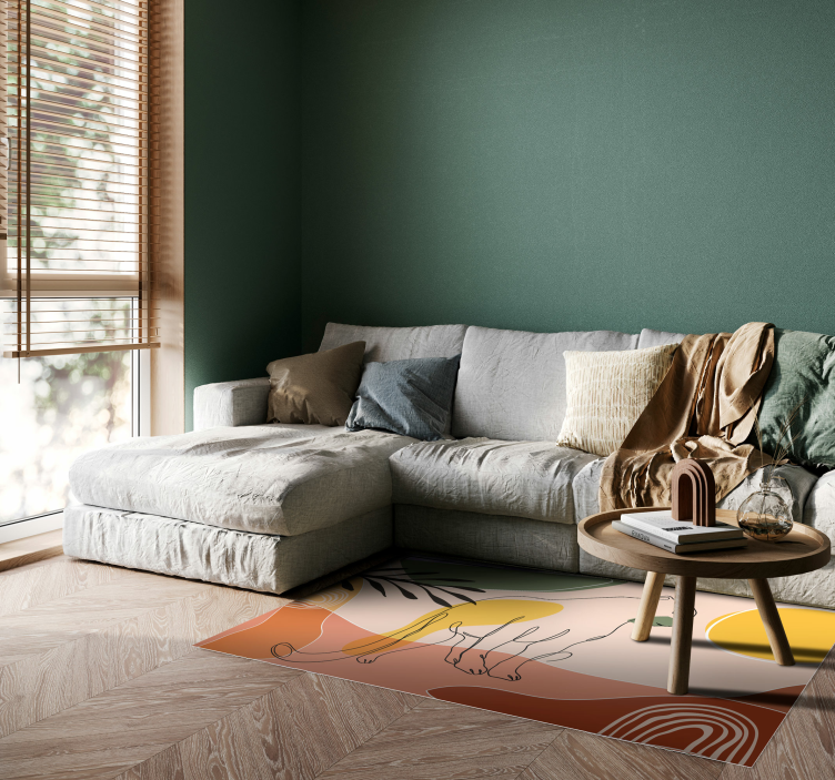 Hand drawn panther animal mat - TenStickers