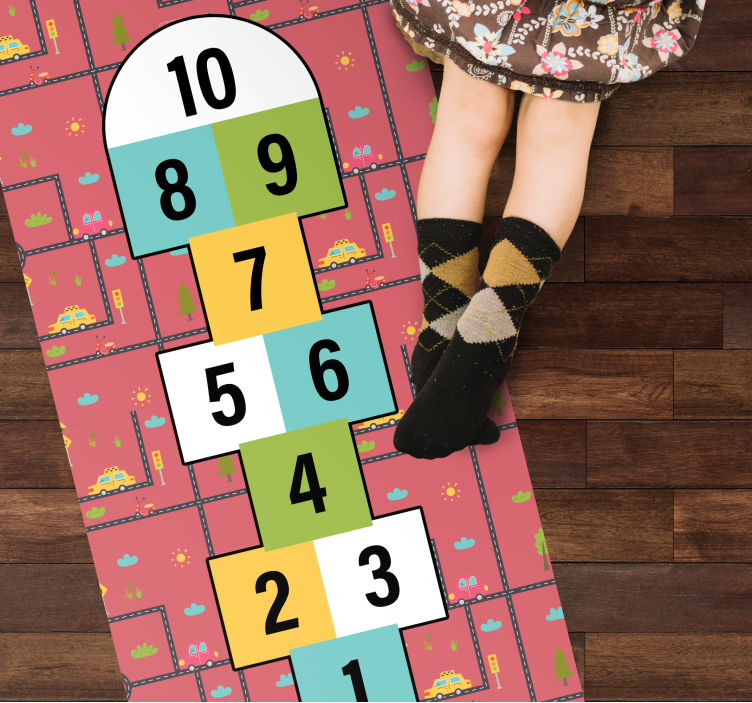 Hopscotch Playtime game mat - TenStickers