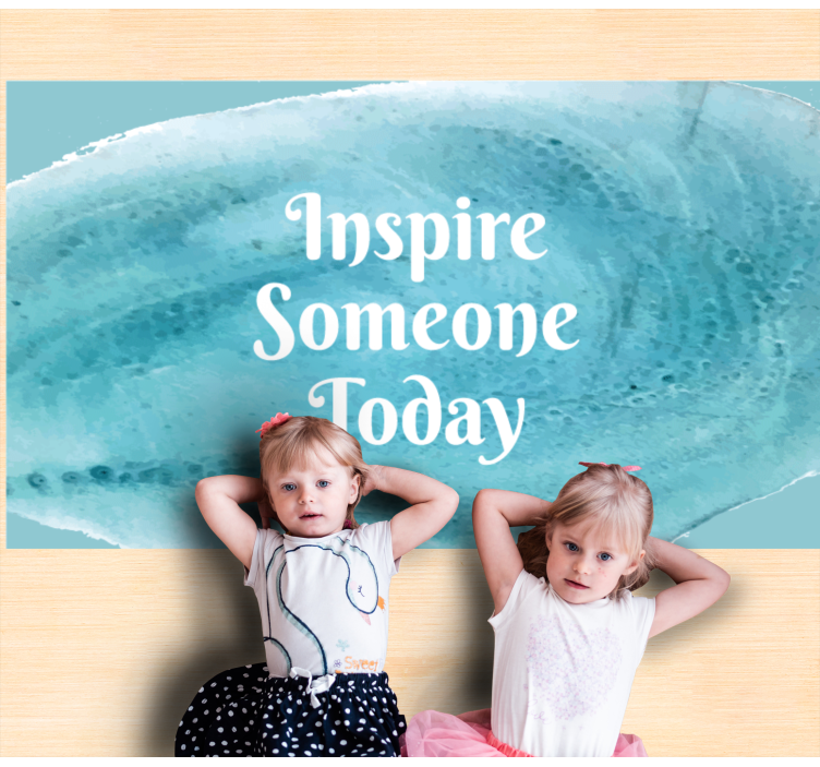 Inspire Someone Today custom rug - TenStickers