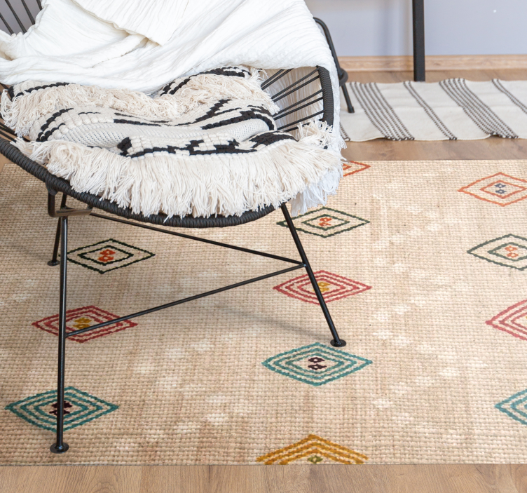 Jogol eyes nordic vinyl rug - TenStickers