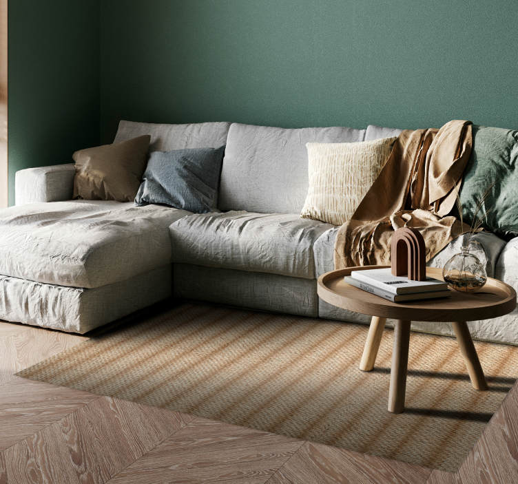 Jute  texture vinyl carpet - TenStickers