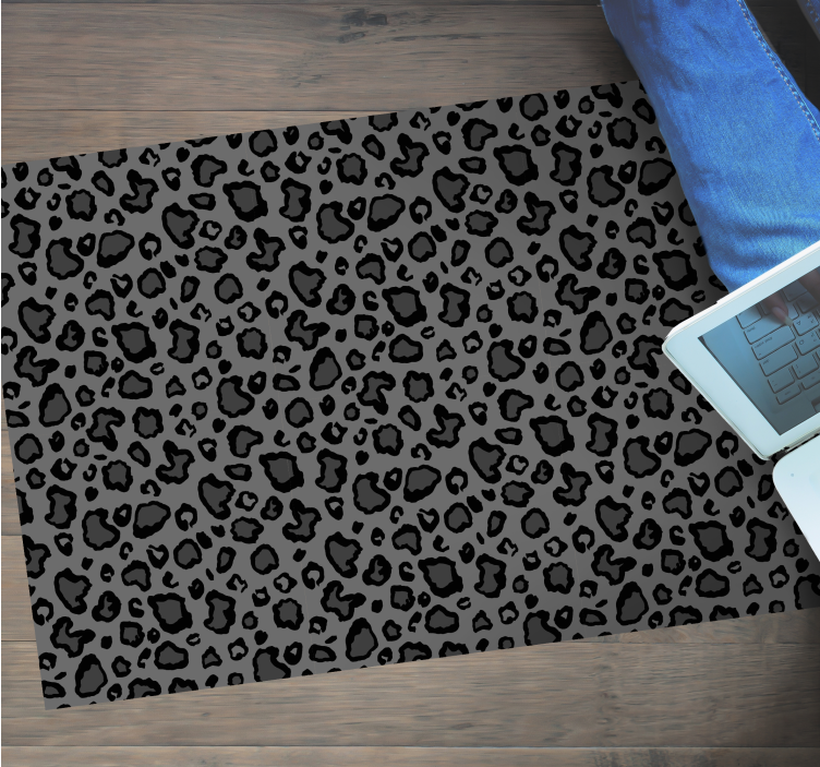 Leopard Spot Appearance animal print vinyl rug - TenStickers