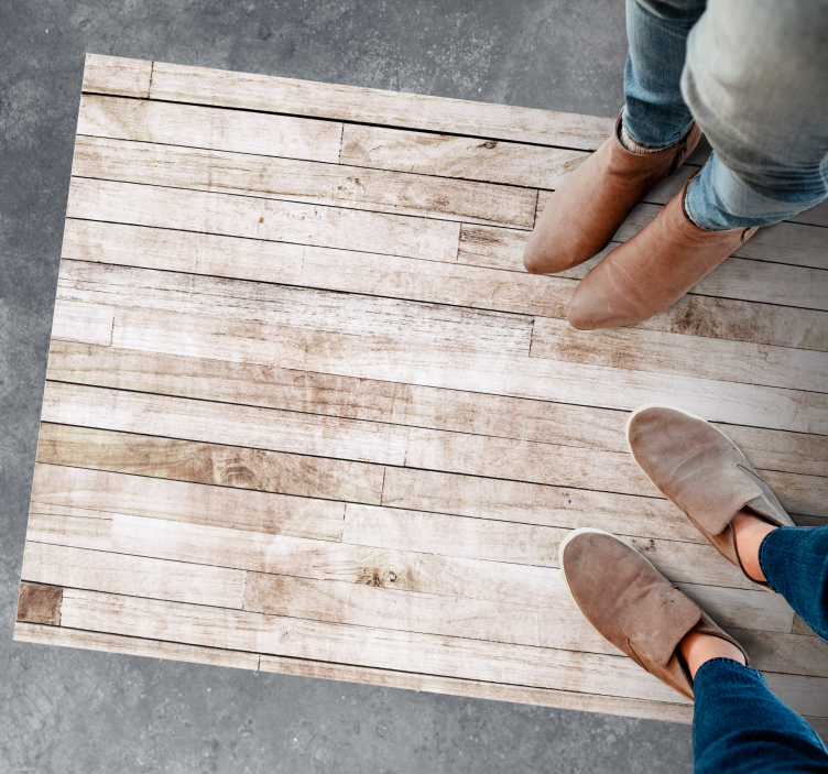 Light boards effect wood effect vinyl rug - TenStickers