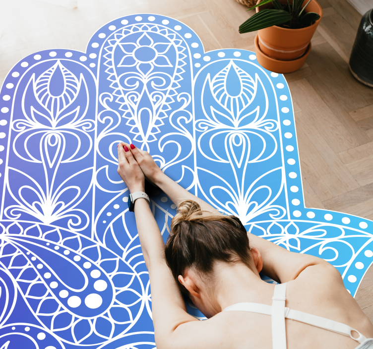 Mandala Inspired Decor mandala vinyl rug - TenStickers