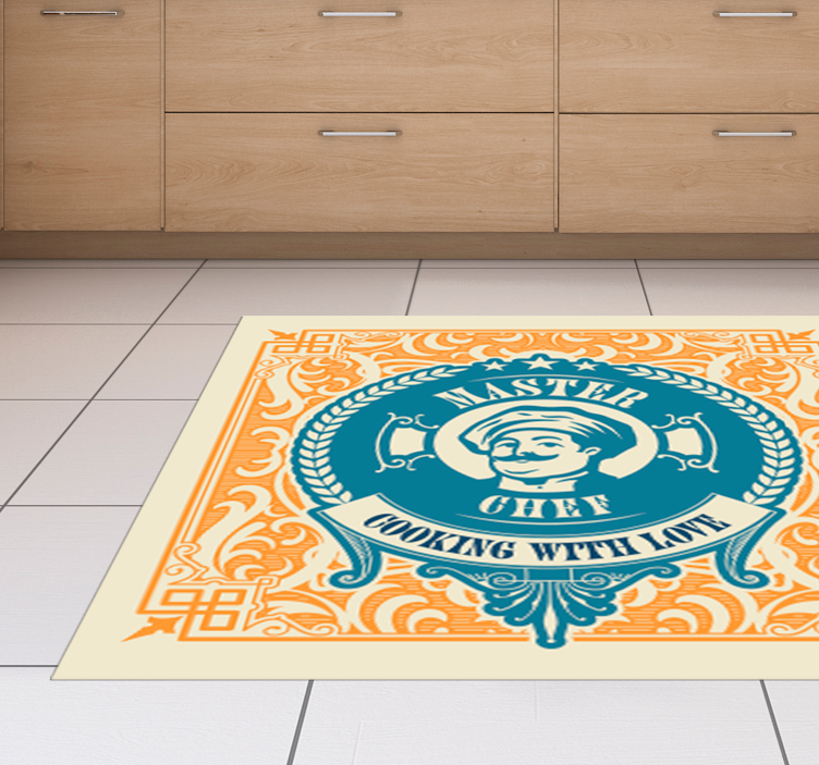 Master Chef Love custom rug - TenStickers