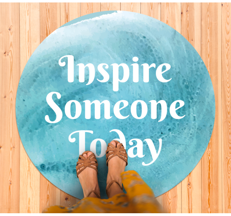 Motivate Someone Today custom rug - TenStickers