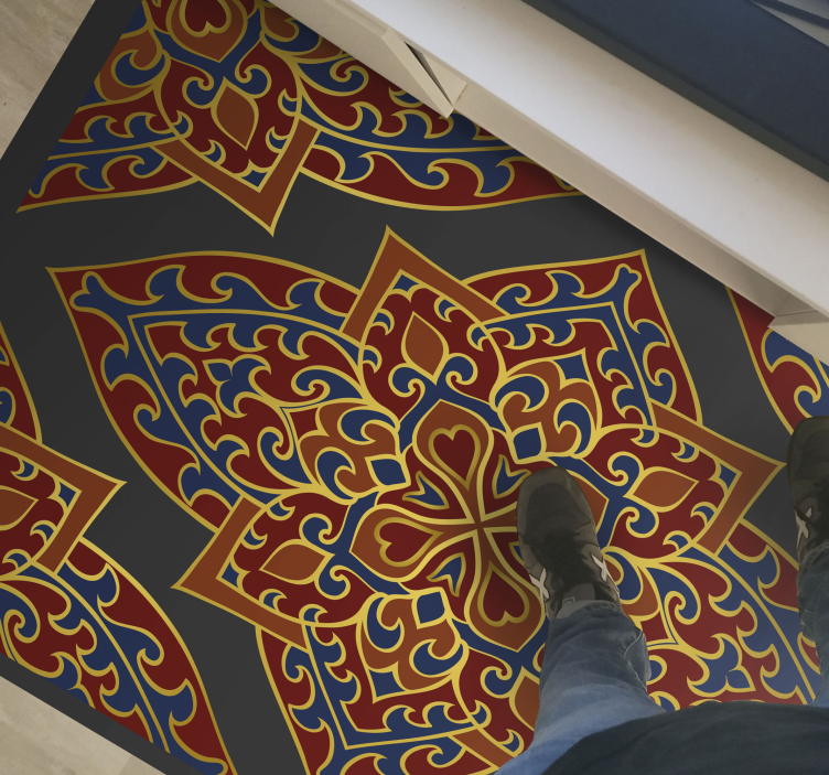 Oriental Persian texture hallway runners - TenStickers