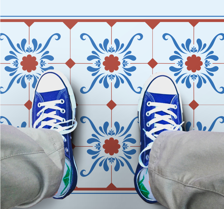 Ornamental Tile tile carpet - TenStickers
